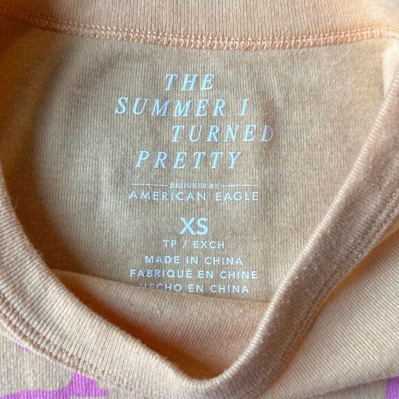Amercian Eagle Team Conrad the summer I turned pretty crop t shirt womens size x - Picture 6 of 8